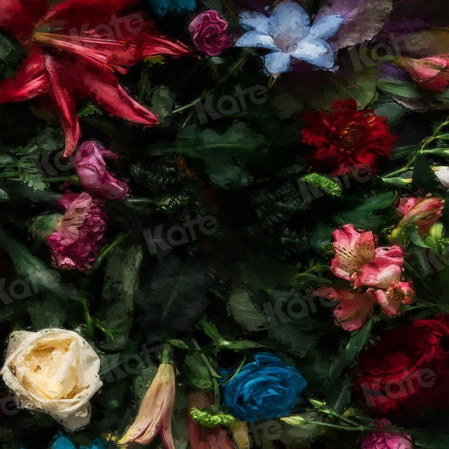 Kate Summer Fine Art Florals Oil Painting Flowers Backdrop for Photography - Kate Backdrop AU