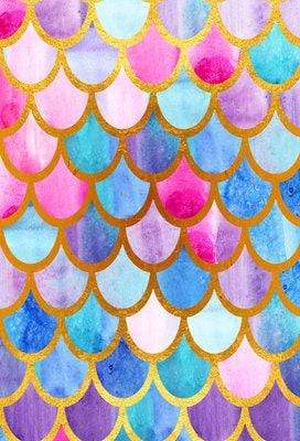 Katebackdrop£ºKate Color Mermaid Scale Backdrop Children Girl for Photos