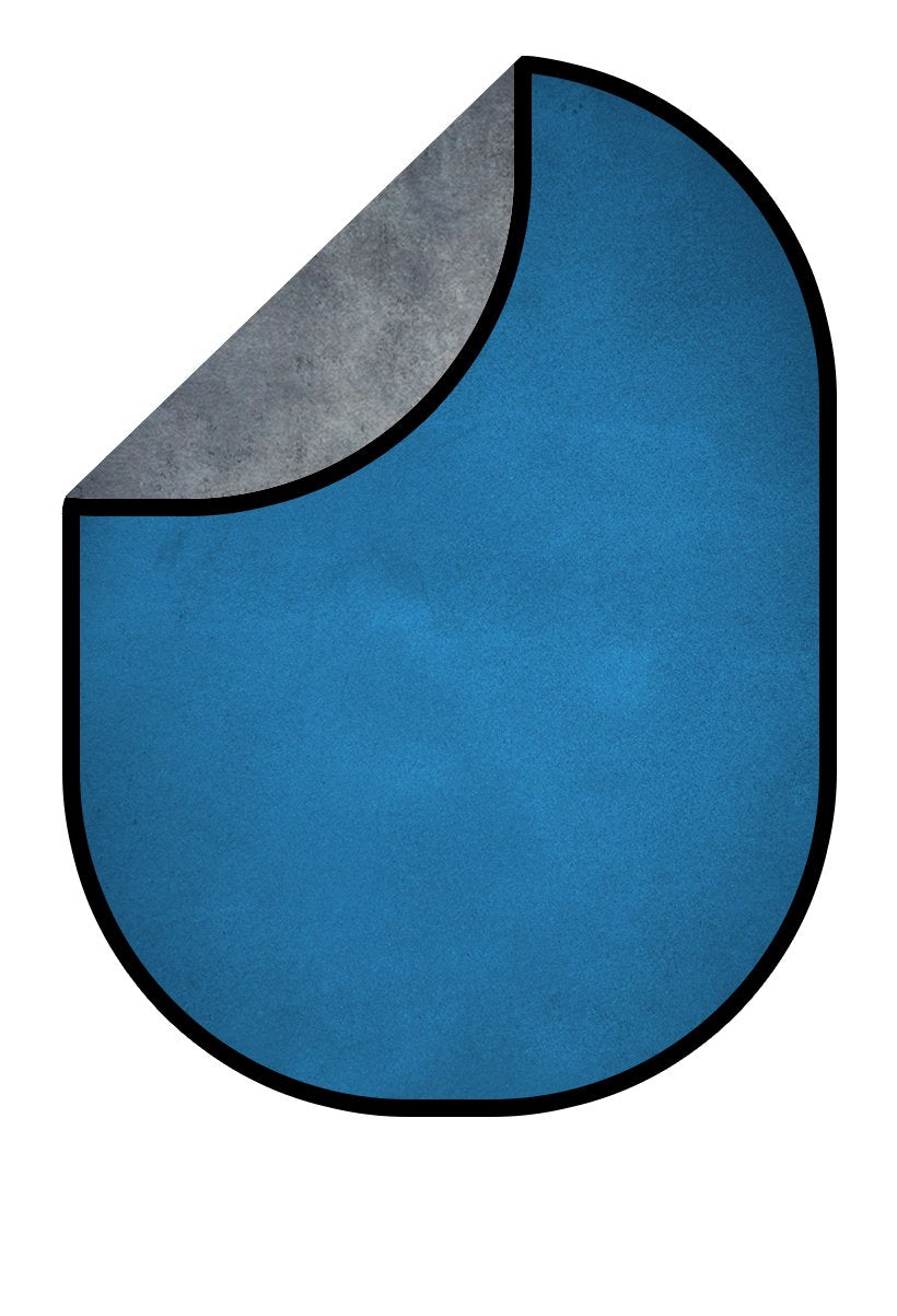 Kate Abstract Gray Green/Abstract Royal Blue Collapsible Backdrop Photography 5X6.5ft(1.5x2m) - katebackdrop AU