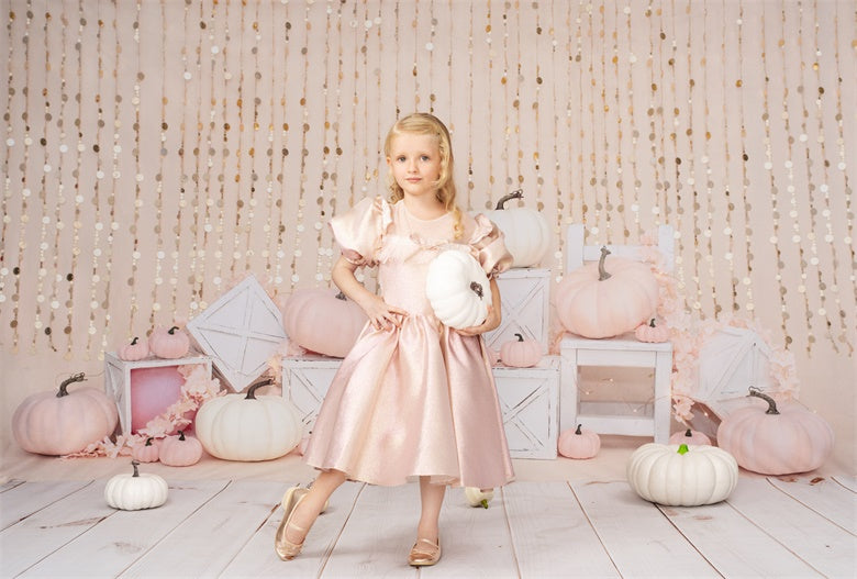 Kate Pink pumpkin patch Backdrop Designed by Valerie Miranda - Kate Backdrop AU