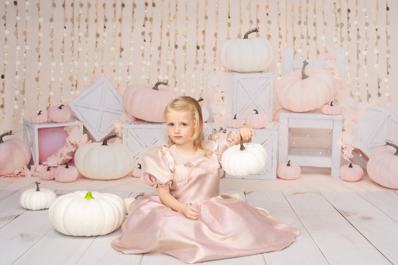 Kate Pink pumpkin patch Backdrop Designed by Valerie Miranda - Kate Backdrop AU