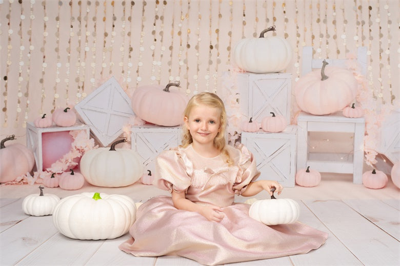 Kate Pink pumpkin patch Backdrop Designed by Valerie Miranda - Kate Backdrop AU
