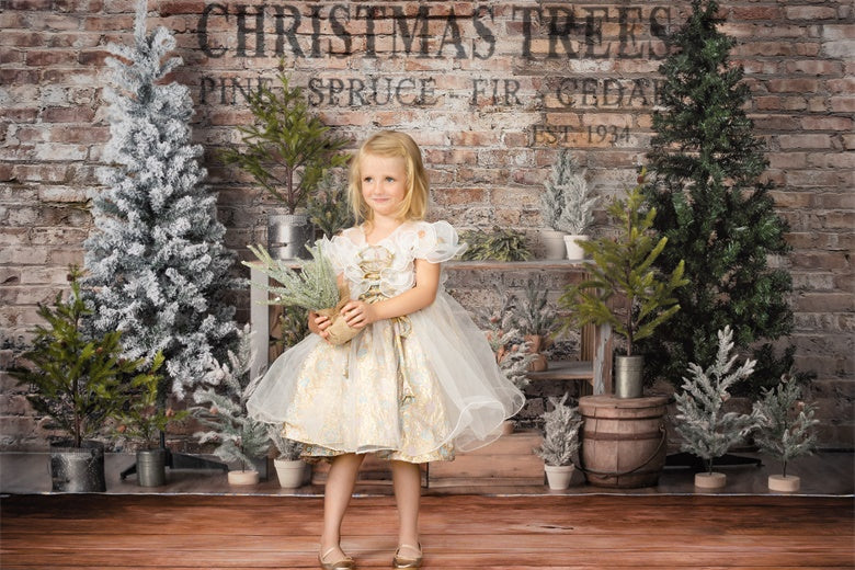 Kate Farm Fresh Backdrop Tree Stand Christmas Designed by Mandy Ringe Photography - Kate Backdrop AU