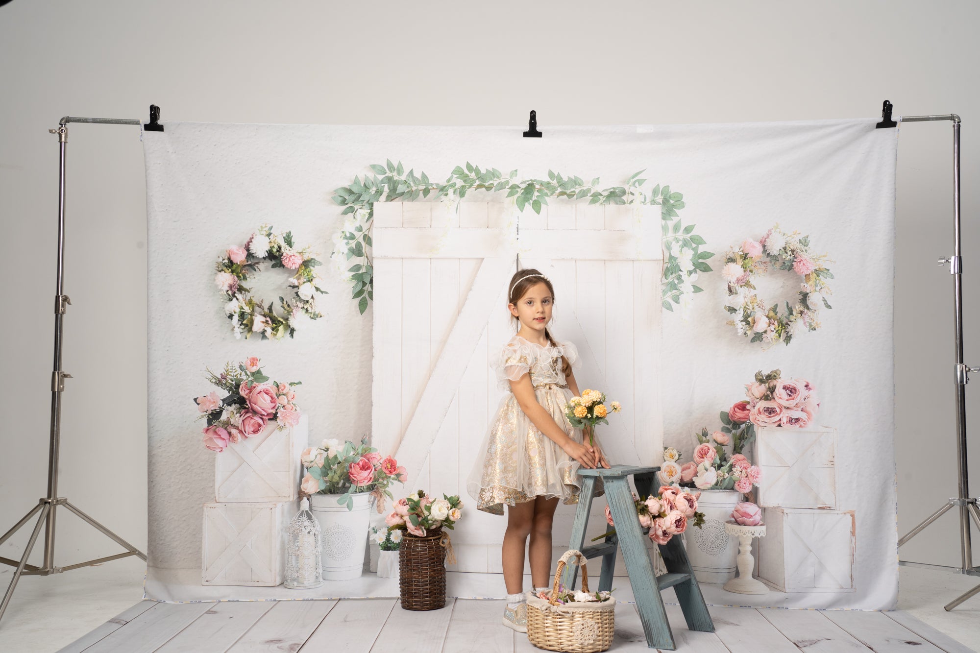 Kate Spring Flower Wood Elegant Backdrop for Photography - Kate Backdrop AU