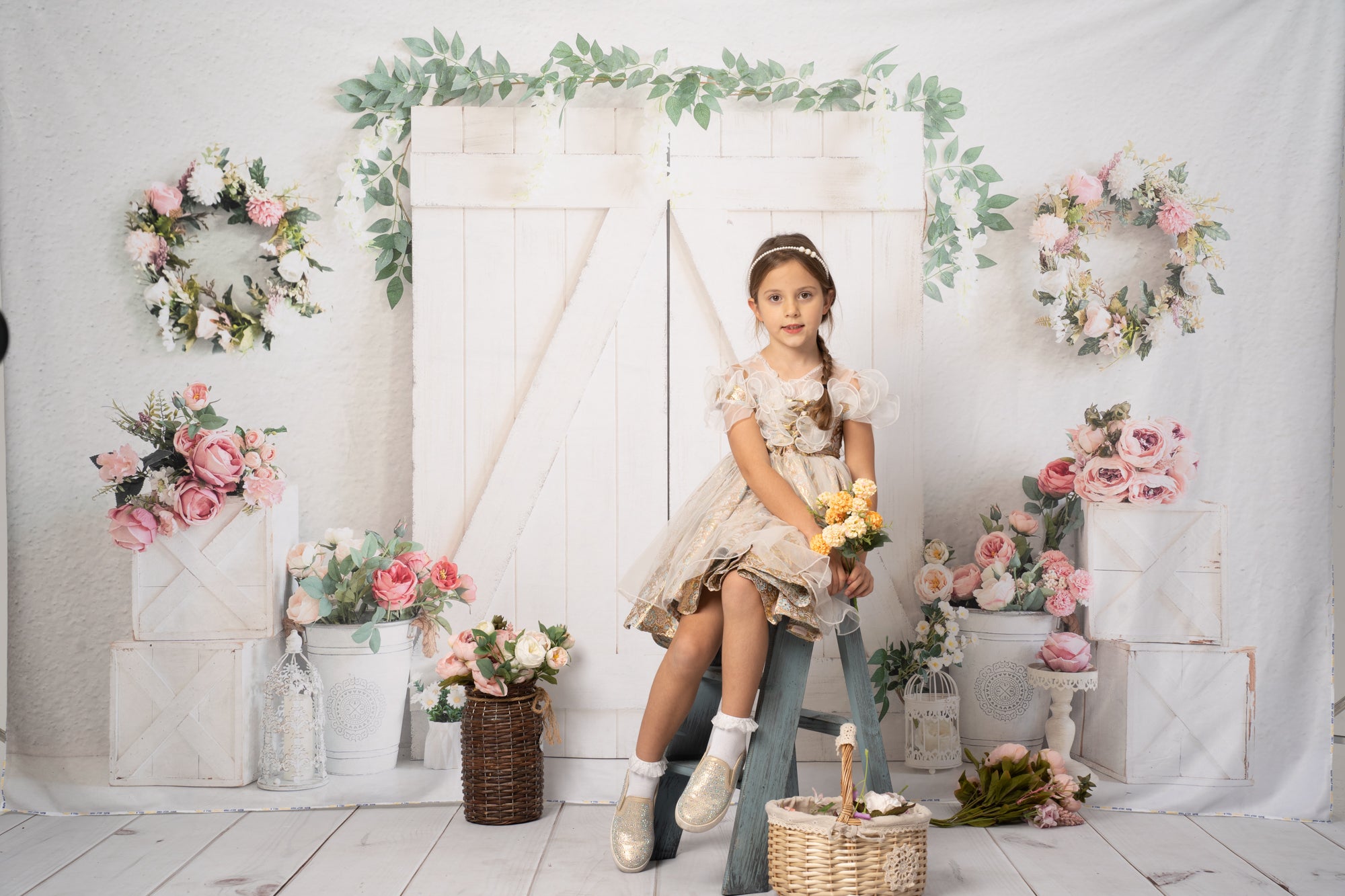 Kate Spring Flower Wood Elegant Backdrop for Photography - Kate Backdrop AU