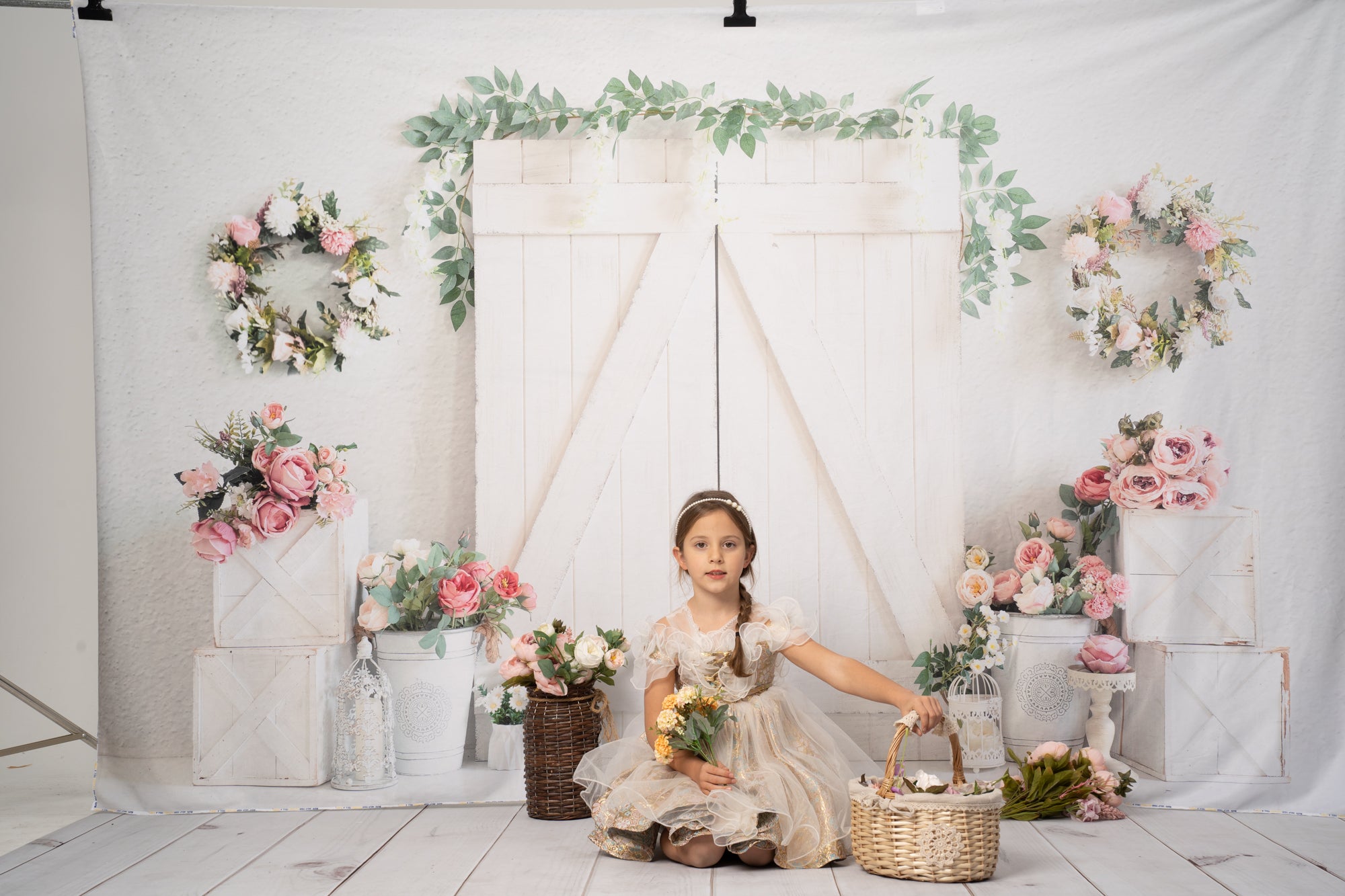 Kate Spring Flower Wood Elegant Backdrop for Photography - Kate Backdrop AU