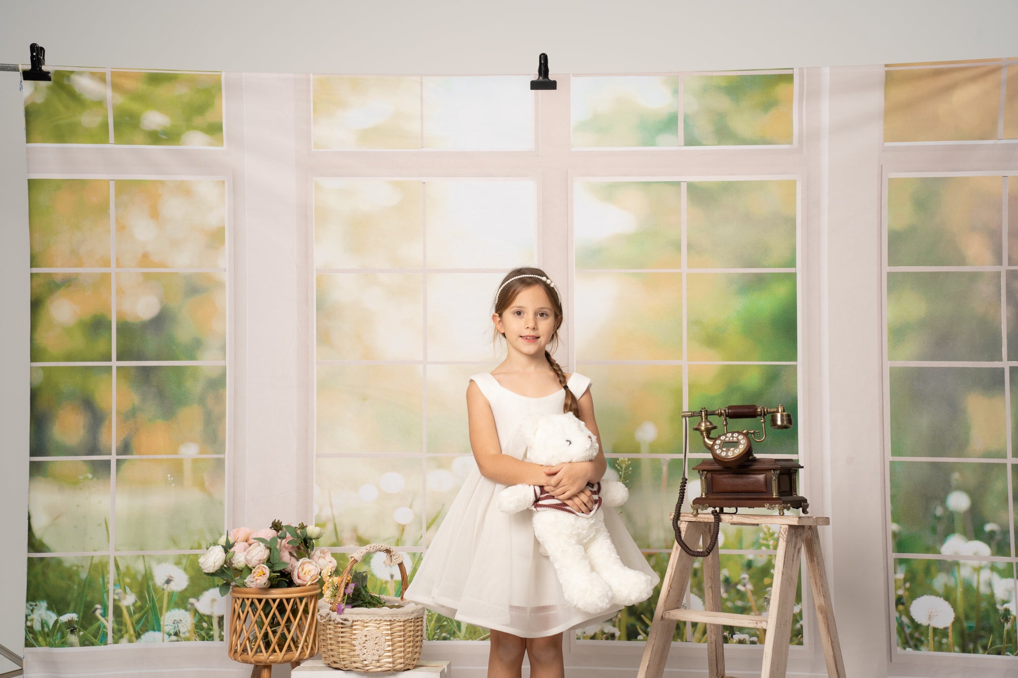 Kate Window Backdrop Spring Garden Designed by Emetselch - Kate Backdrop AU