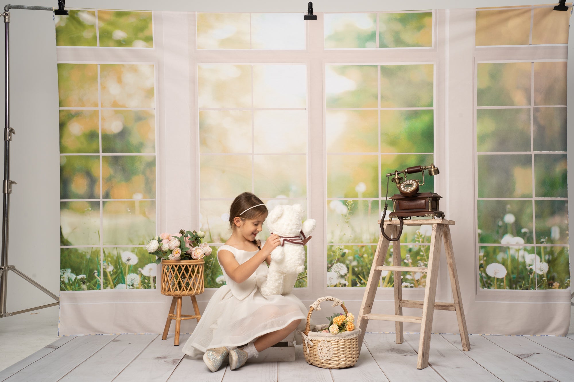 Kate Window Backdrop Spring Garden Designed by Emetselch - Kate Backdrop AU