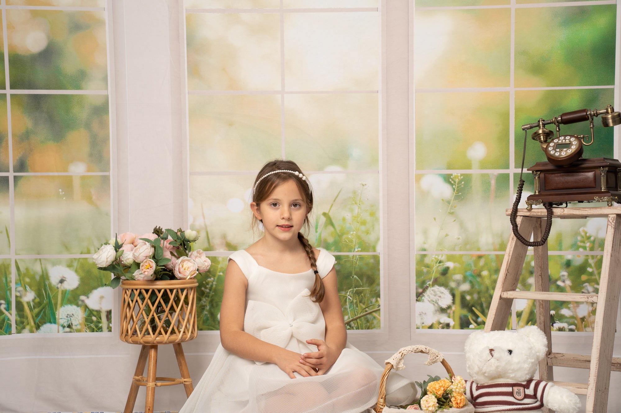 Kate Window Backdrop Spring Garden Designed by Emetselch - Kate Backdrop AU