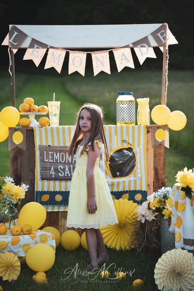 Kate Summer Backdrop Lemonade Stand Designed by AAE Photography - Kate Backdrop AU