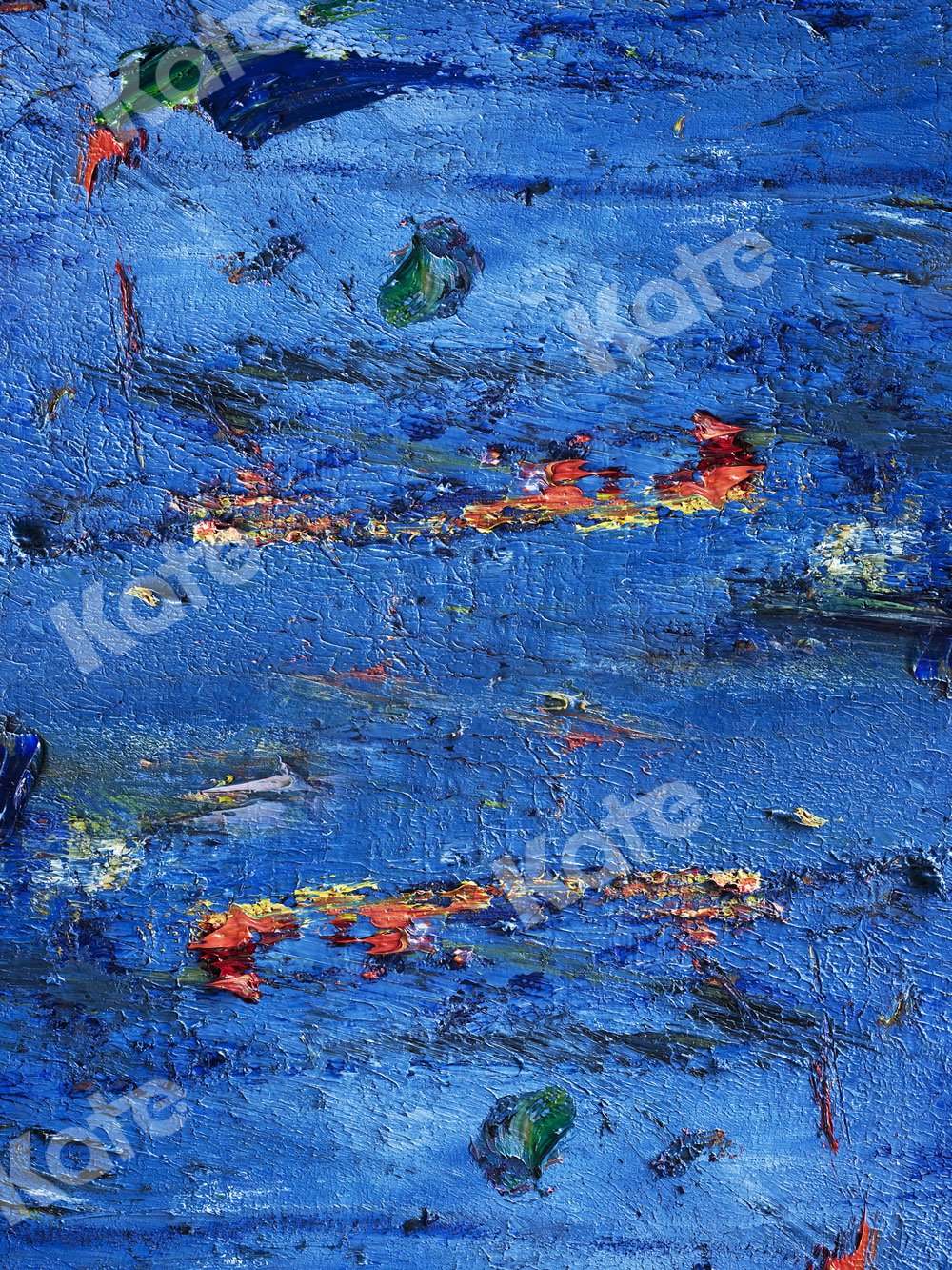 Kate Blue Oil Painting Abstract Backdrop for Photography - Kate Backdrop AU