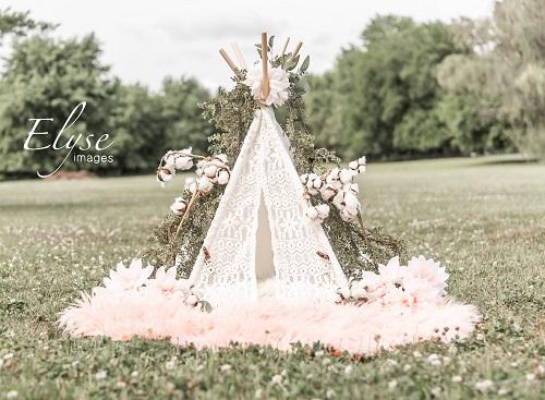 Kate Pink Camp Backdrop Outdoor Girl Tent Elyse images by Danielle Fishbein - Kate Backdrop AU
