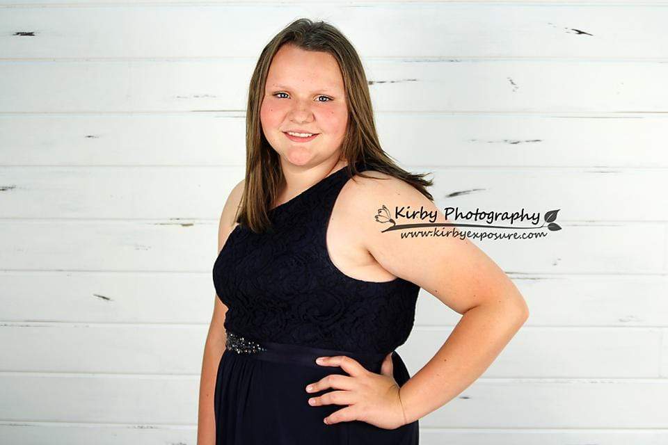 Kate Distressed White Shiplap Wood Backdrop designed by Arica Kirby - Kate Backdrop AU