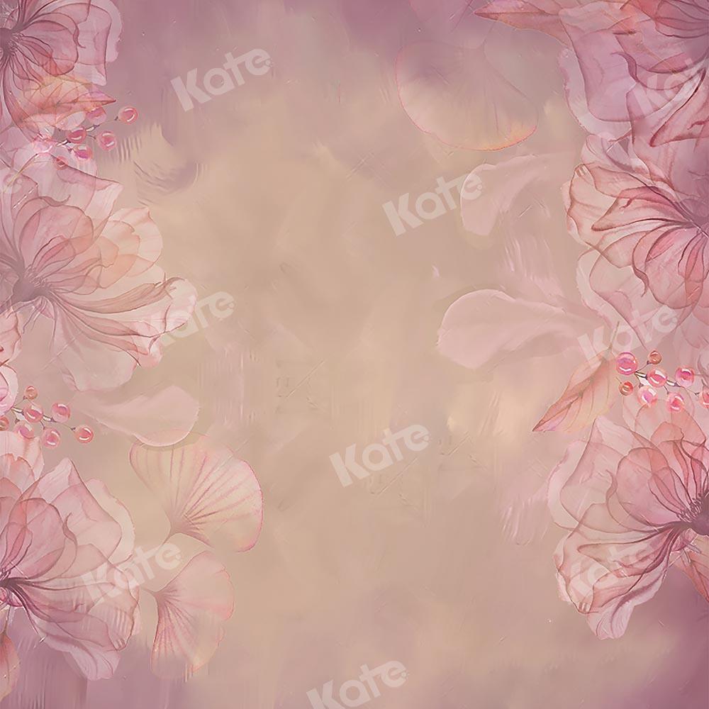 Kate Fine Art Floral Blurry Pink Backdrop Designed by GQ - Kate Backdrop AU