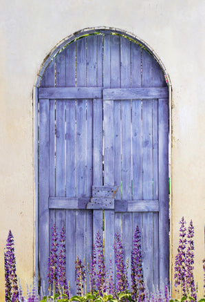 Kate Purple Wooden Door With Lavender Backdrop Designed by Jia Chan Photography - Kate Backdrop AU