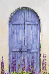 Kate Purple Wooden Door With Lavender Backdrop Designed by Jia Chan Photography - Kate Backdrop AU