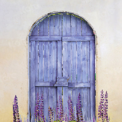 Kate Purple Wooden Door With Lavender Backdrop Designed by Jia Chan Photography - Kate Backdrop AU