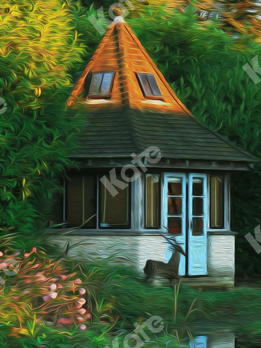 Kate Outdoor Backdrop Garden House Designed by Emetselch - Kate Backdrop AU