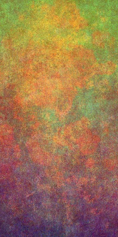 Kate Abstract Rusty Orange Green Textured Backdrop Designed by Kate Image - Kate Backdrop AU