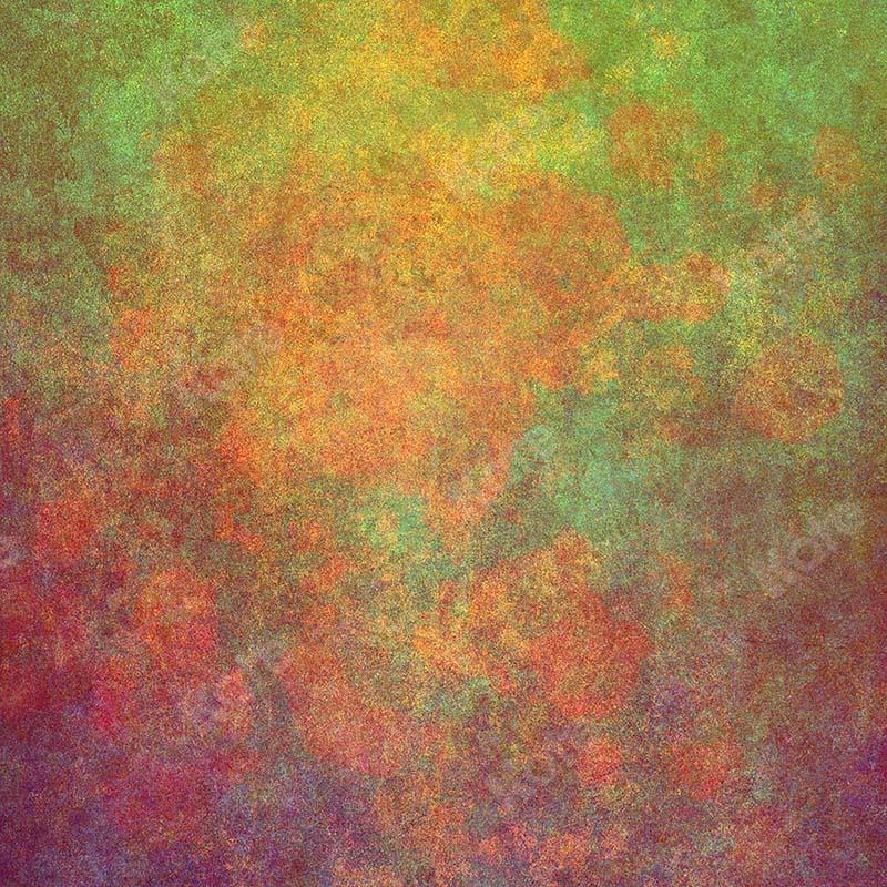 Kate Abstract Rusty Orange Green Textured Backdrop Designed by Kate Image - Kate Backdrop AU