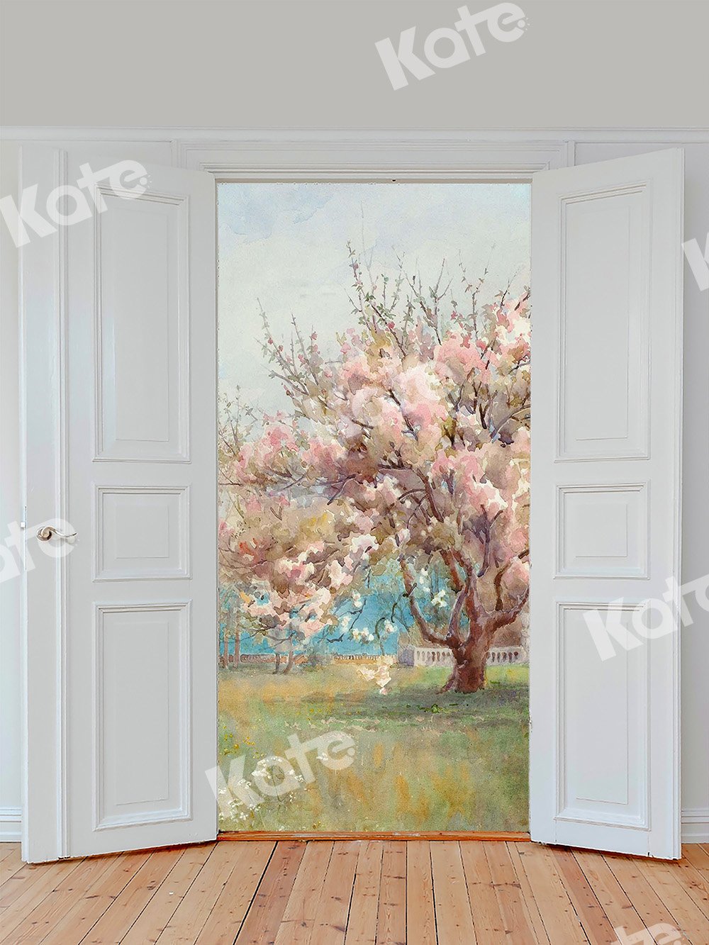 Kate Door With Flower Tree Backdrop Designed by Chain Photography - Kate Backdrop AU