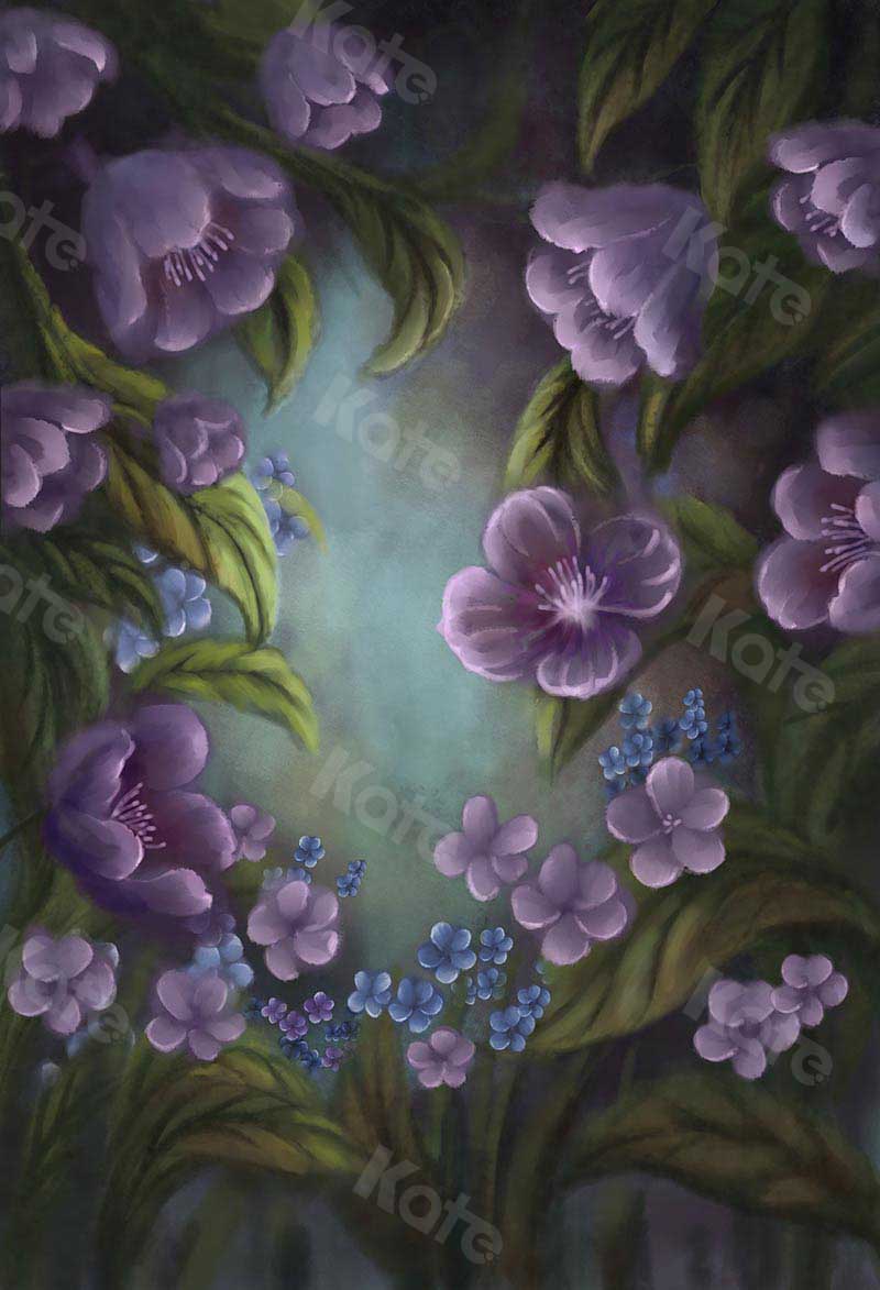 Kate Fine Art Florals Purple Fantasy Backdrop Designed by GQ - Kate Backdrop AU