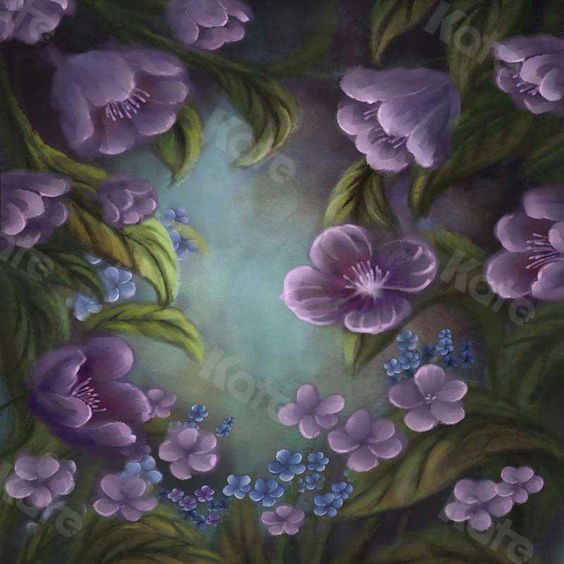 Kate Fine Art Florals Purple Fantasy Backdrop Designed by GQ - Kate Backdrop AU