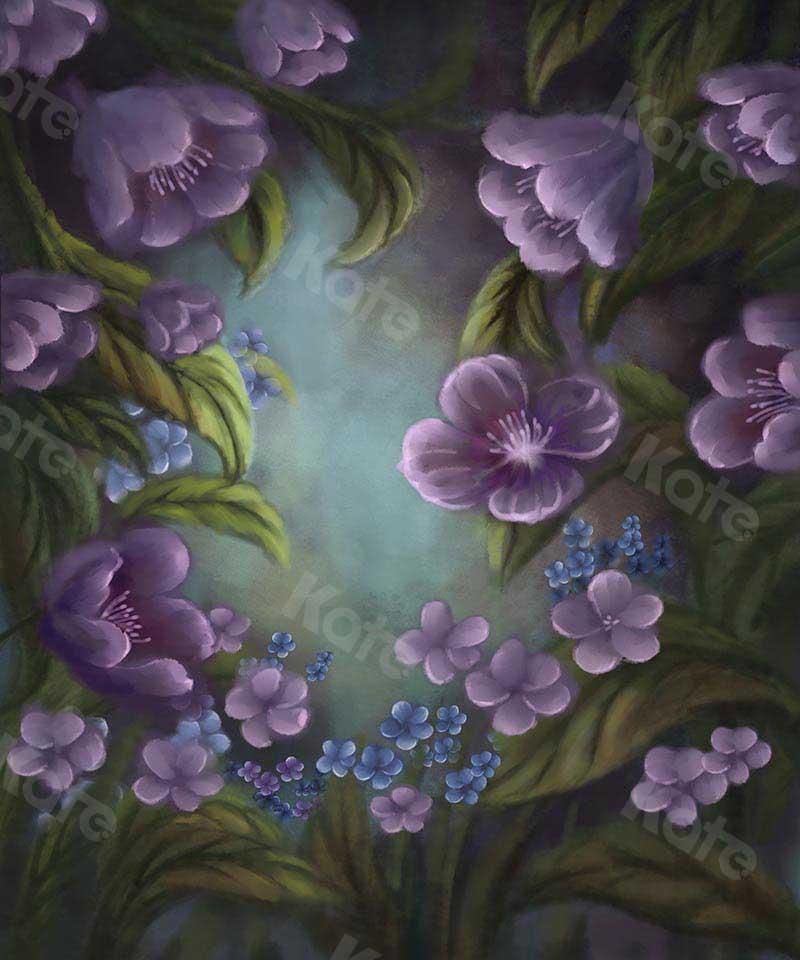 Kate Fine Art Florals Purple Fantasy Backdrop Designed by GQ - Kate Backdrop AU