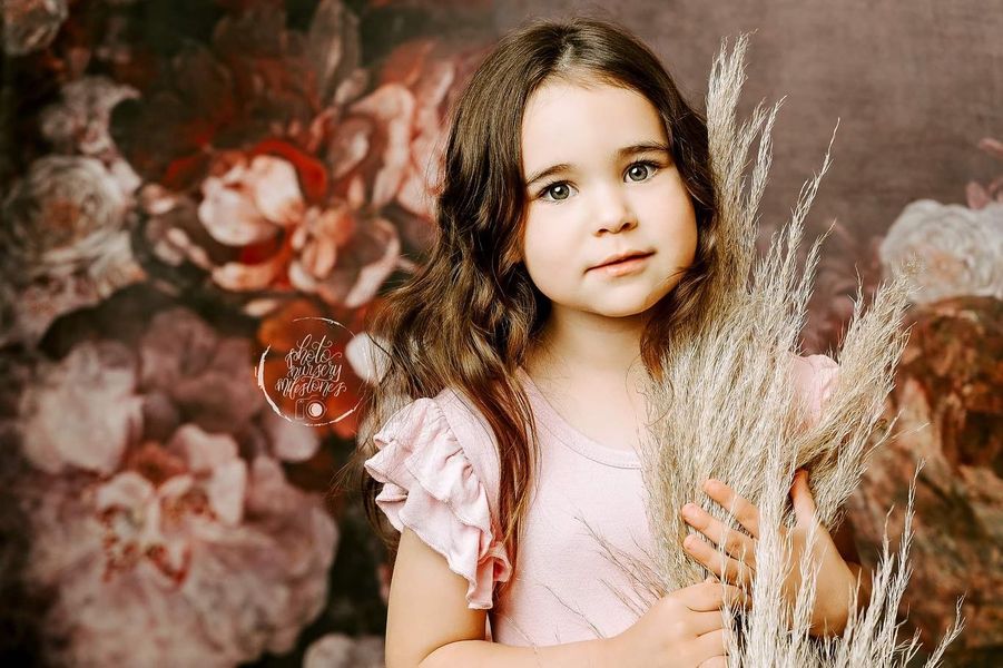 Kate Fine Art Flower Dark Tone Backdrop Designed by GQ - Kate Backdrop AU