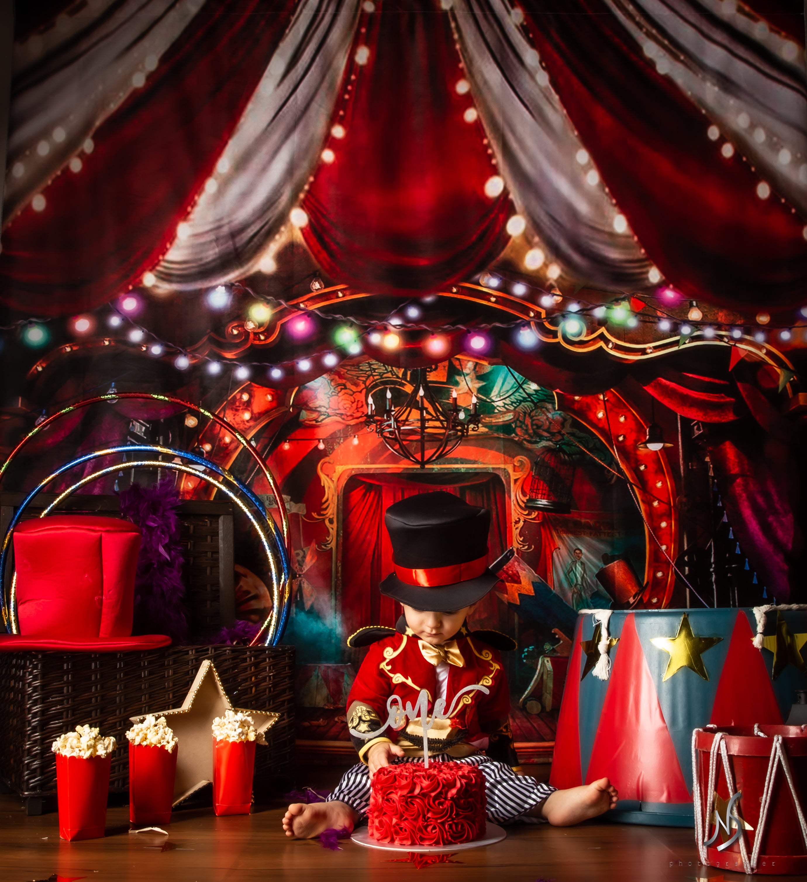 Kate Circus Backdrop Designed by Rosabell Photography - Kate Backdrop AU