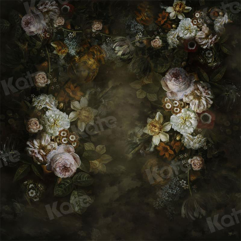 Kate Vintage Flowers Boudoir Backdrop for Photography - Kate Backdrop AU