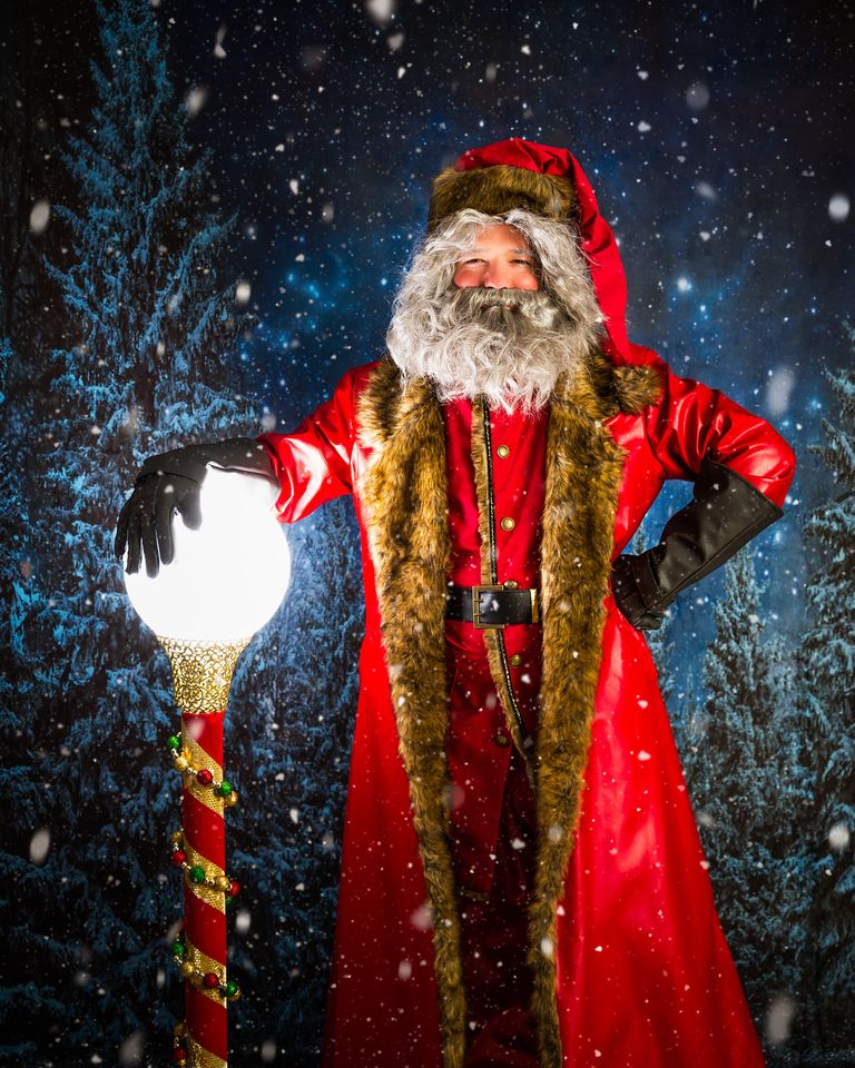 Kate Christmas Backdrop Stars Night Snow Forest Designed By JS Photography - Kate Backdrop AU