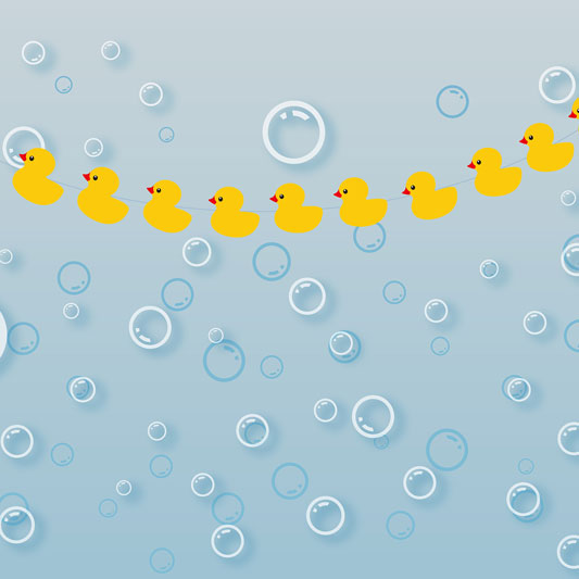 Kate Ducky Bath Summer Backdrop Bubbles for splash sessions designed by Jerry_Sina - Kate Backdrop AU