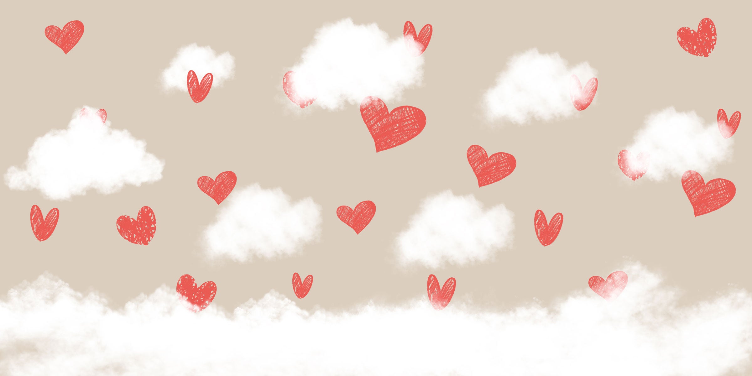 Kate Valentine's Day Red Hearts Backdrop Designed By Jerry_Sina - Kate Backdrop AU