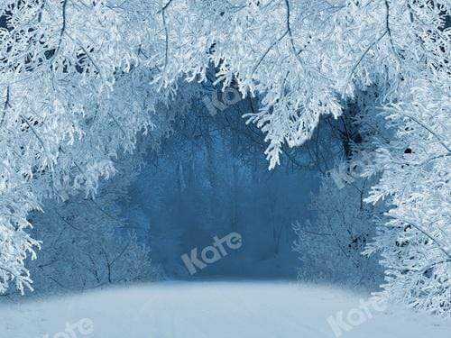Kate Winter Snow Tree Wonderland Backdrop for Photography - Kate Backdrop AU