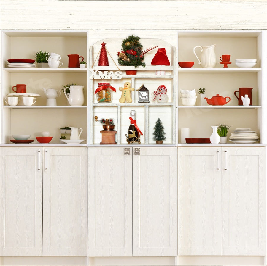 Kate Christmas Chef Kitchen Backdrop Designed By JS Photography - Kate Backdrop AU