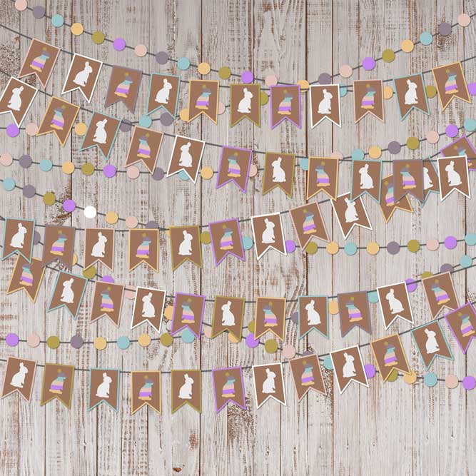 Kate Easter Wood with Rabbit Decoration Backdrop for Photography designed by Jerry_Sina - Kate Backdrop AU