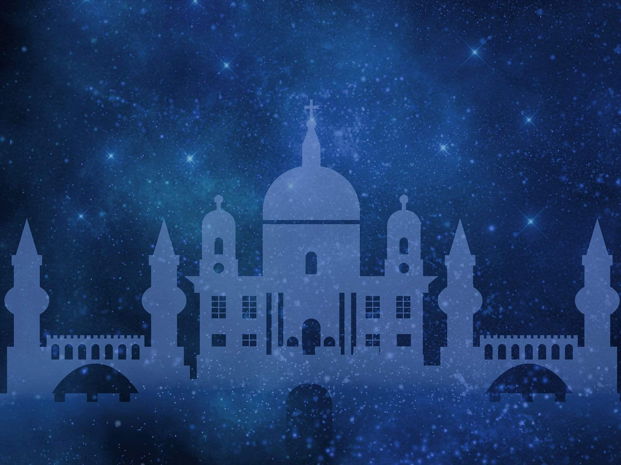 Kate Castle Starry Sky Backdrop for Children Photography Designed By Jerry_Sina - Kate Backdrop AU
