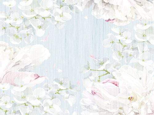 Kate Watercolor White Floral Fresh Backdrop Designed By Jerry_Sina - Kate Backdrop AU