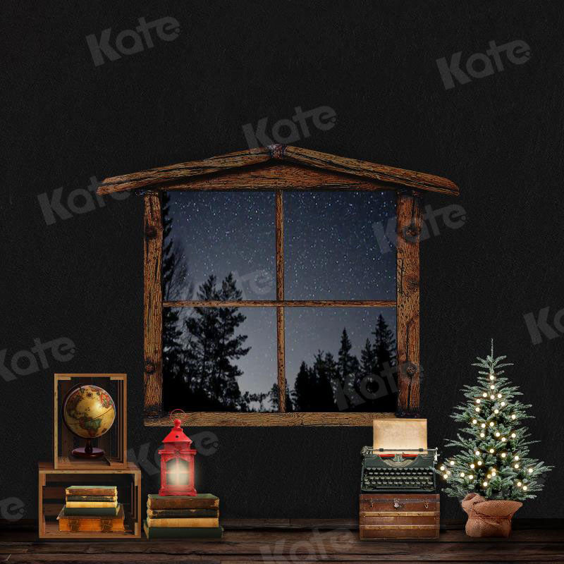 Kate Xmas Backdrop Christmas Window Night Designed By JS Photography - Kate Backdrop AU