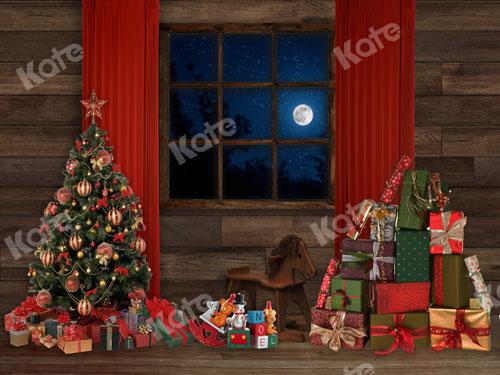 Kate Christmas Window Night Backdrop Designed By JS Photography - Kate Backdrop AU