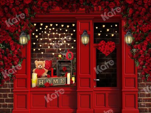 Kate Valentine's Day Rose Shop Backdrop Designed By JS Photography - Kate Backdrop AU