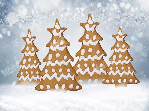 Kate Christmas Tree Gingerbread Backdrop Designed By JS Photography - Kate Backdrop AU