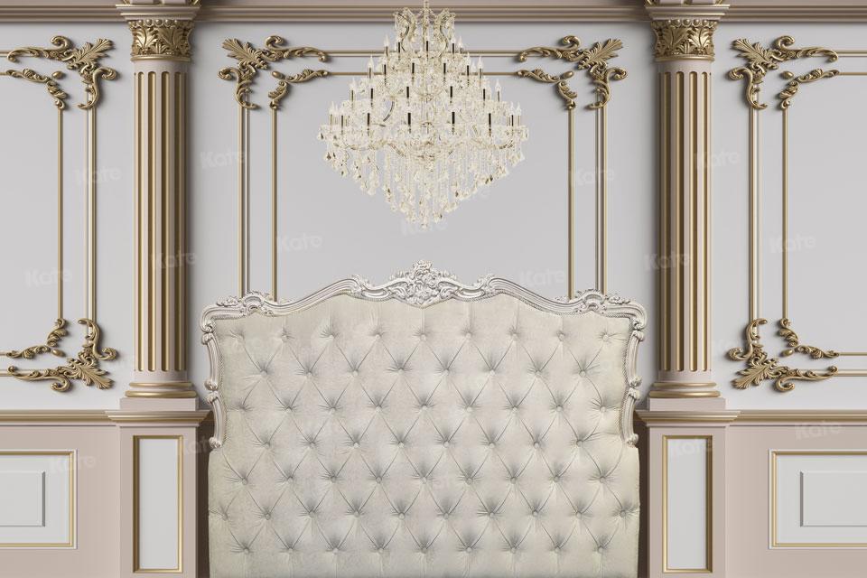 Kate White Palace Boudoir Headboard Retro Backdrop Designed By JS Photography - Kate Backdrop AU