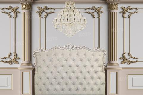 Kate White Palace Boudoir Headboard Retro Backdrop Designed By JS Photography - Kate Backdrop AU