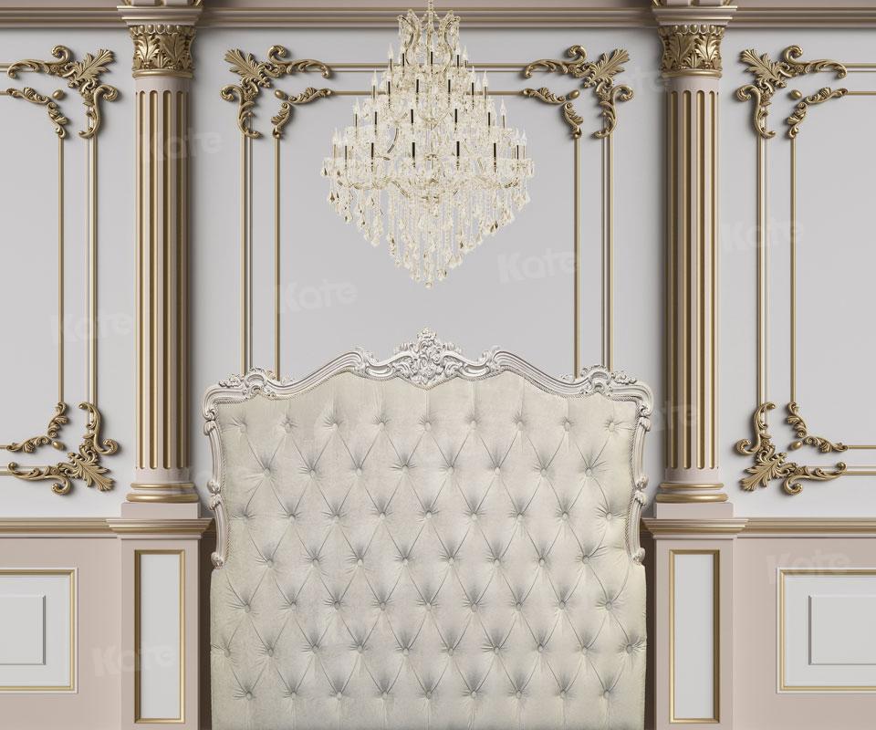 Kate White Palace Boudoir Headboard Retro Backdrop Designed By JS Photography - Kate Backdrop AU