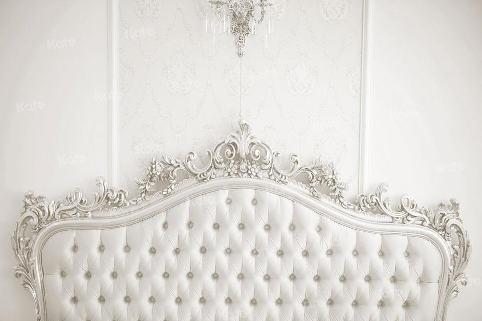 Kate White Boudoir Headboard Bedroom Backdrop Designed By JS Photography - Kate Backdrop AU