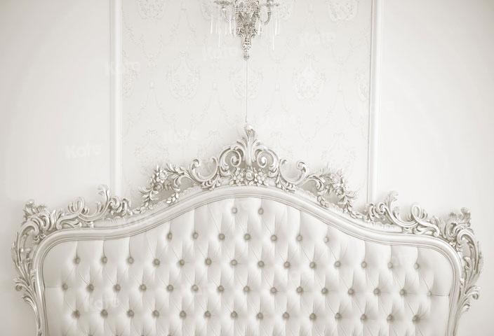 Kate White Boudoir Headboard Bedroom Backdrop Designed By JS Photography - Kate Backdrop AU
