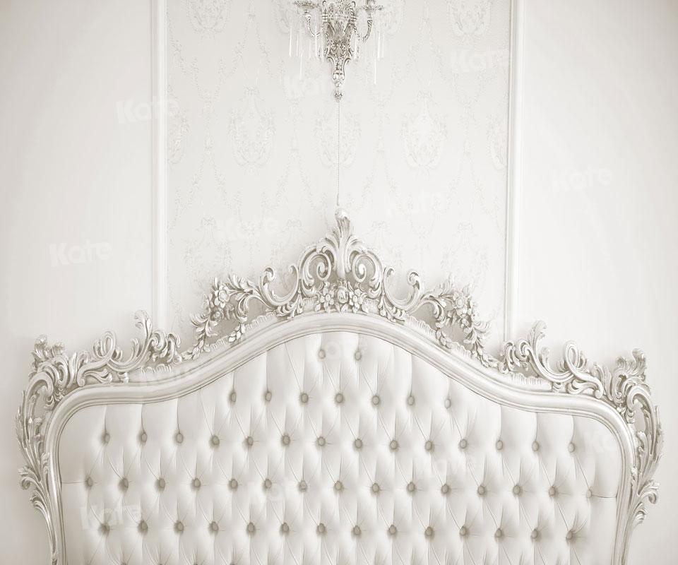 Kate White Boudoir Headboard Bedroom Backdrop Designed By JS Photography - Kate Backdrop AU