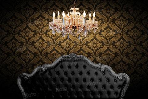 Kate Vintage Boudoir Black Headboard  Backdrop Designed by JS Photography - Kate Backdrop AU